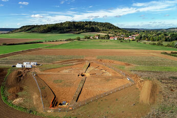 Vue aérienne de la fouille