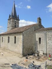 L'église en cours de fouille