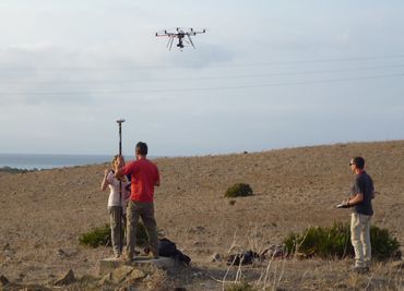 Mission drone avec acquisition GPS sur le site de Belo, l'une des deux plus grandes agglomérations protohistoriques de la rive nord du détroit de Gibraltar (projet ANR ArcheoStraits, direction P. Moret)