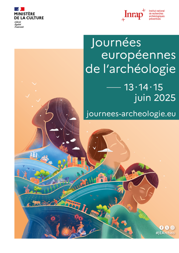 Affiche des Journées européennes de l'archéologie 2025