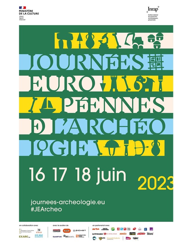 Affiche des Journées européennes de l'archéologie 2023