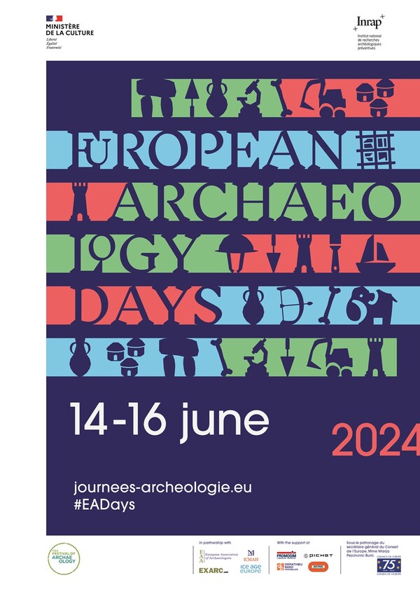 Affiche des Journées nationales de l'archéologie 2024