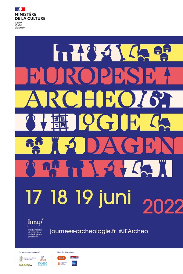 Affiche des Journées européennes de l'archéologie 2022