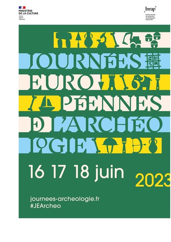 Affiche des Journées européennes de l'archéologie 2023