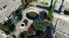 Vue aérienne de la Maison à portiques