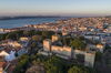 Vista aérea do Castelo de São Jorge