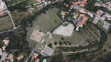 Vue aérienne de l'oppidum de Ruscino