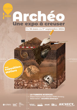 Affiche - Exposition  Archéo, une expo à creuser 