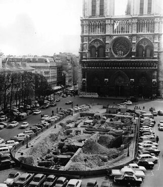 Fouille 1967 - Parvis de Notre Dame