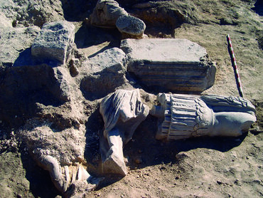 hallazgo estatuas en la basílica forense