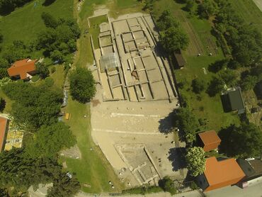 Arheološki park Andautonija iz zraka