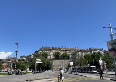 Genève, centre ville avec fortifications