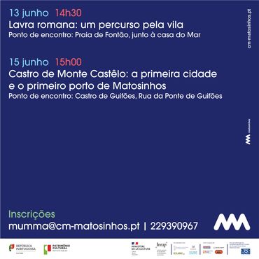 Programa Jornadas Europeias de Arqueologia em Matosinhos