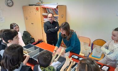 Atelier avec une archéozoologue de l'Inrap