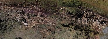 Orthoimage du rempart Nord