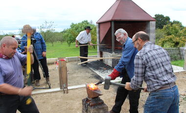 forgeage de la loupe de fer