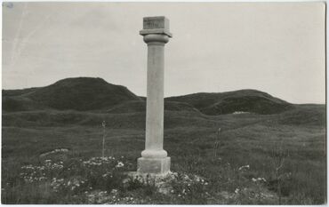 A memorial stone was erected by the Muhu people in 1927 to mark the 700th anniversary of the Battle of Muhu to commemorate their fallen ancestors.