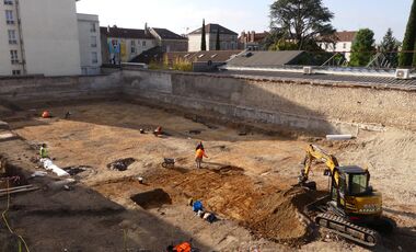 Le chantier antique de Melun, rue de Belle Ombre