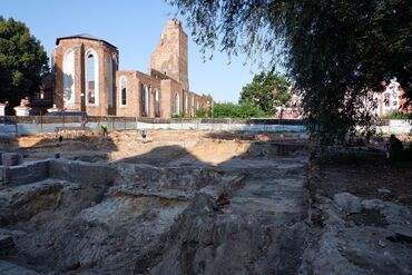 Prace archeologiczne przy kościele św. Mikołaja w Głogowie