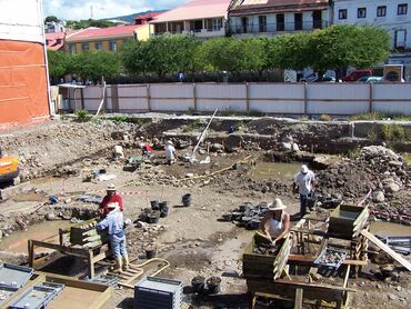 Vue Site d'archéologie préventive, site amérindien, Port Autonome de Basse-Terre 1