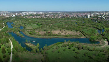Vue aérienne du parc